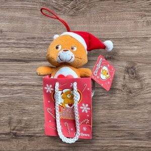 American Greetings 2005 Care Bears Tenderheart Bear Christmas Plush Ornament NWT